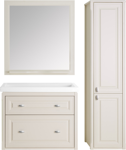 Зеркало (79х84)  ASB-Woodline Кастелло 80 12046 (бежевый)